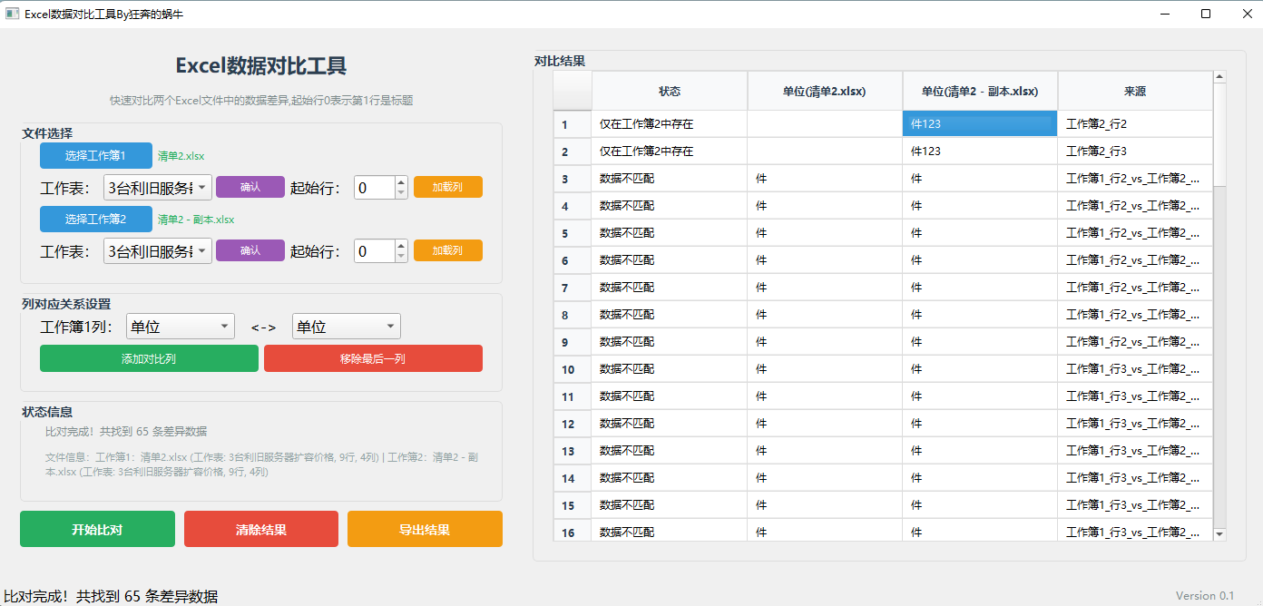 Excel 表格数据对比工具:能救命的那种! Excel 表格数据对比工具:能救命的那种!